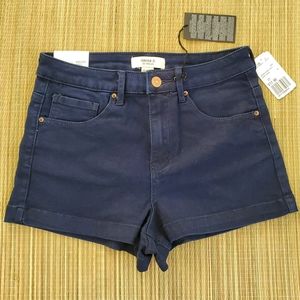 Forever 21 Dark Blue Denim High Rise Shorts US 27